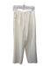 Jones New York Size 4 White Polyester Trouser Back Zip Straight Pants White / 4