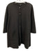 COS Size M Black Cotton Blend Squares Button Down Round Neck Cardigan Black / M