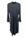 Anthropologie Size 6 Dark Gray Rayon & Nylon Blend Button Front Dress Dark Gray / 6