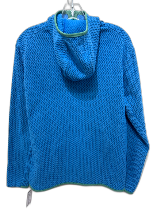 Patagonia Size M Blue & Green Polyester Zip Up Pockets hood Men's Sweater Blue & Green / M