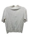 Everlane Size M Light Gray Cotton Short Sleeve Heathered 1/4 Button Sweater Light Gray / M