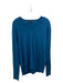 Prada Size XL/50 Teal Blue Virgin Wool V Neck Long Sleeve Thin Knit Sweater Teal Blue / XL/50