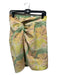 Scanlan Theodore Size 10 Green, Pink & Yellow Linen Blend Back Zip Tie Dye Skirt Green, Pink & Yellow / 10