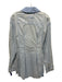 We The Free Size Large Light Wash Cotton Long Sleeve Fringe Button Front Top Light Wash / Large