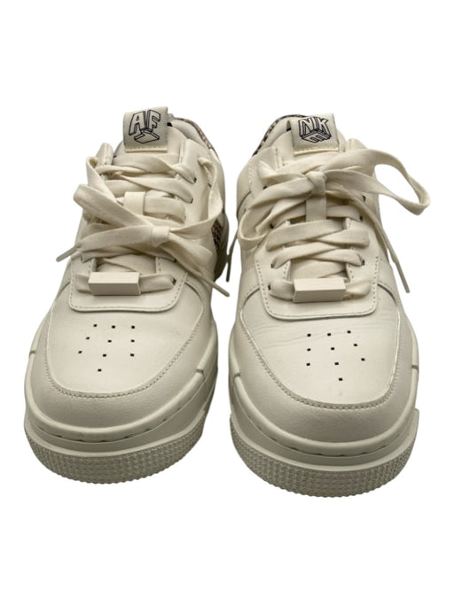 Nike Shoe Size 7 Brown, Tan, White Leather Upper Lace Up Platform Sneakers Brown, Tan, White / 7