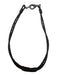 Dark Brown Leather Braided Cord Choker Lobster Clasp Necklace Dark Brown