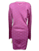 Versace Size 42 Mixed Pinks Silk Blend Geometric Knit Long Sleeve Dress Mixed Pinks / 42