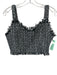Mare Mare x Anthropologie Size S Black & White Polyester Blend Boucle Crop Top Black & White / S