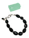 MWL Designs Black & Silver Onyx Faceted Hook Bracelet Black & Silver