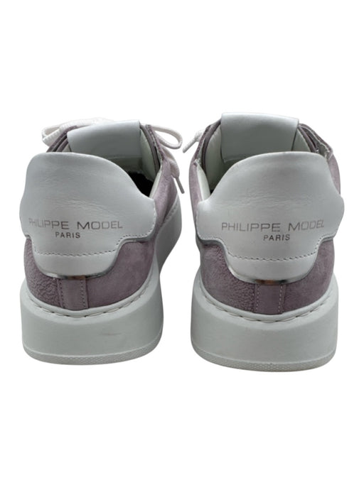 Philippe Model Shoe Size 38 Lilac Purple & White Leather Upper Shield Sneakers Lilac Purple & White / 38