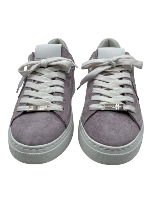 Philippe Model Shoe Size 38 Lilac Purple & White Leather Upper Shield Sneakers Lilac Purple & White / 38