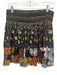 Proenza Schouler Size 2 Black, Yellow & Multi Silk Back Zip Smocked Waist Skirt Black, Yellow & Multi / 2