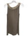NFP Size S Taupe Beige Silk & Wool Sleeveless Semi Sheer Gathered Detail Top Taupe Beige / S