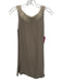 NFP Size S Taupe Beige Silk & Wool Sleeveless Semi Sheer Gathered Detail Top Taupe Beige / S