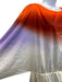 Baobab Size L Orange, Purple & White Polyester Blend Ombre One Sleeve Dress Orange, Purple & White / L