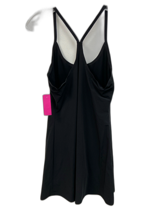 Outdoor Voices Size S Black Nylon & Spandex Spaghetti Strap Stretch Mini Dress Black / S