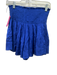 Koch Size S Cobalt Blue Cotton & Polyester High Waist Smocked Top Pull On Shorts Cobalt Blue / S