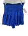 Koch Size S Cobalt Blue Cotton & Polyester High Waist Smocked Top Pull On Shorts Cobalt Blue / S