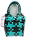 Marni Black & Turquoise Plastic Woven Braided Double Handle Tote Bag Black & Turquoise / XS