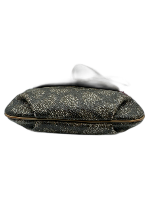 Yves Saint Laurent Brown & Beige PVC & Leather Animal Print Snap Button Bag Brown & Beige / XS