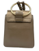 Chloe Taupe Gray Leather & Suede Snap Closure Ring Detail Chain Detail Bag Taupe Gray / XS