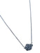 Kendra Scott Silver & Gray Rhodium Plated Stone Pendant Dainty Chain Necklace Silver & Gray