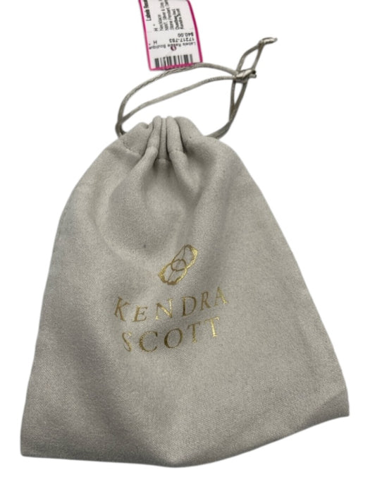 Kendra Scott Silver & Gray Rhodium Plated Stone Pendant Dainty Chain Necklace Silver & Gray
