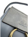 Chloe Dusty Blue Leather Suede Detail Gold Tone Hardware Ring Detail Bag Dusty Blue / Mini