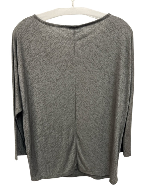 Vince Size M Olive Gray No Fabric Tag Heathered Wide Neck 3/4 Dolman Sleeve Top Olive Gray / M
