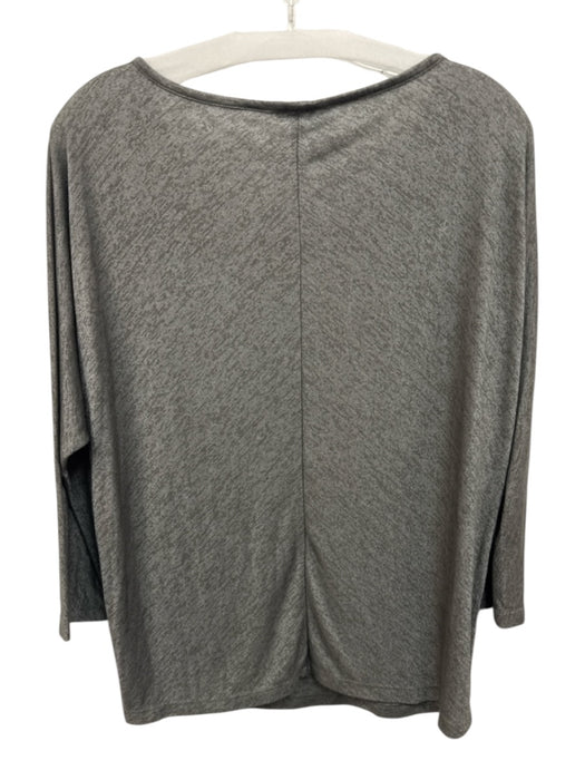 Vince Size M Olive Gray No Fabric Tag Heathered Wide Neck 3/4 Dolman Sleeve Top Olive Gray / M