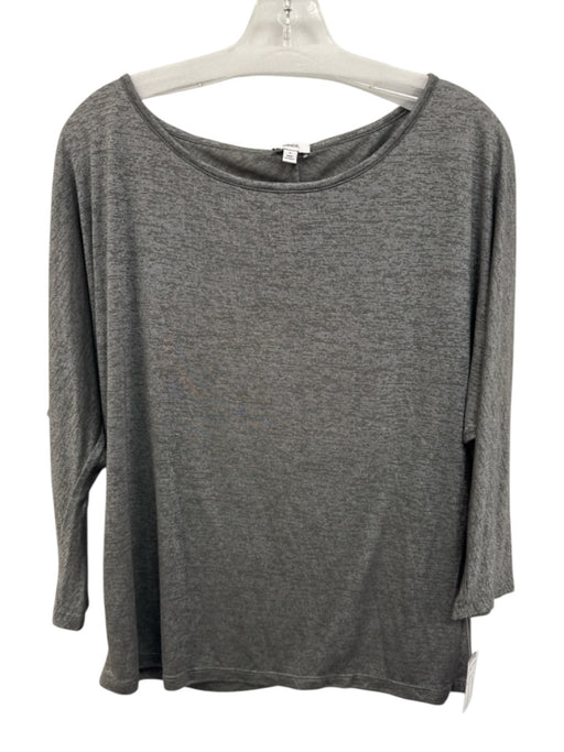 Vince Size M Olive Gray No Fabric Tag Heathered Wide Neck 3/4 Dolman Sleeve Top Olive Gray / M