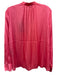 Zadig & Voltaire Size Large Coral Pink Polyester Blend Long Sleeve Surplice Top Coral Pink / Large