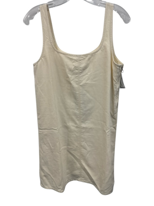 Rag & Bone Size Small Cream White Cotton Blend Sleeveless Side Zip Dress Cream White / Small
