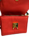 Marni Red Nylon Gold hardware Accordion Flap Crossbody Strap Bag Red / Mini