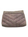 Saint Laurent Purple Cotton Denim Gold hardware Chevron Logo Crossbody Strap Bag Purple / Small