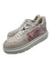 Christian Dior Shoe Size 37.5 Pink & White Neoprene Round Toe Toile Sneakers Pink & White / 37.5