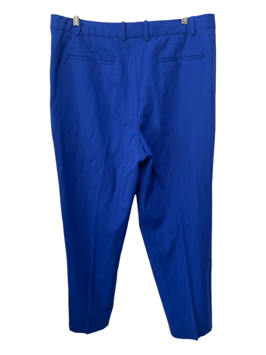 Diane Von Furstenberg Size 14 Ultramarine Blue Wool Blend High Rise Pants Ultramarine Blue / 14