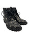 Saint Laurent Paris Shoe Size 38 Black & Silver Tone Leather Upper Studded Boots Black & Silver Tone / 38