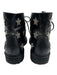 Saint Laurent Paris Shoe Size 38 Black & Silver Tone Leather Upper Studded Boots Black & Silver Tone / 38