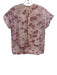 N 21 Size 38 Pink Polyester Blend Glitter Floral Short Sleeve Top Pink / 38