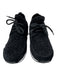 Chanel Shoe Size 39 Black Velvet Sock Style Glitter Tweed Lace Up Sneakers Black / 39