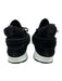 Chanel Shoe Size 39 Black Velvet Sock Style Glitter Tweed Lace Up Sneakers Black / 39