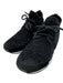 Chanel Shoe Size 39 Black Velvet Sock Style Glitter Tweed Lace Up Sneakers Black / 39