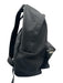 Saint Laurent Black Canvas & Leather Zip Close Backpack Adjustable Strap Bag Black