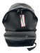 Saint Laurent Black Canvas & Leather Zip Close Backpack Adjustable Strap Bag Black
