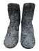 Maison Margiela Shoe Size 38 Black & Blue textile upper Fully Sequined Boots Black & Blue / 38