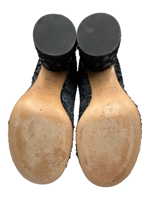 Maison Margiela Shoe Size 38 Black & Blue textile upper Fully Sequined Boots Black & Blue / 38