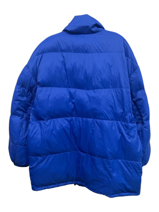 Isabel Marant Size 36 Blue Polyamide Quilted Snap Button & Zip Front Puffer Coat Blue / 36