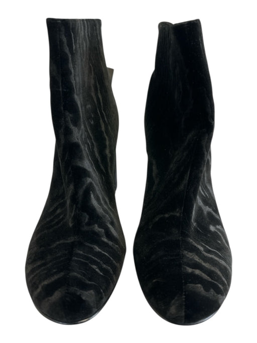 Stella McCartney Shoe Size 38 Black Synthetic Upper Velvet Wood Grain Boots Black / 38