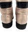 Chanel Shoe Size 38.5 Light Pink & Black textile upper Puffer Lace Up Boots Light Pink & Black / 38.5